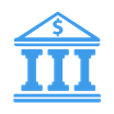Icon of an Official Building with Money Sign
